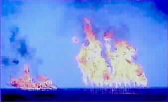 The Flame of Kirkuk's natural gas